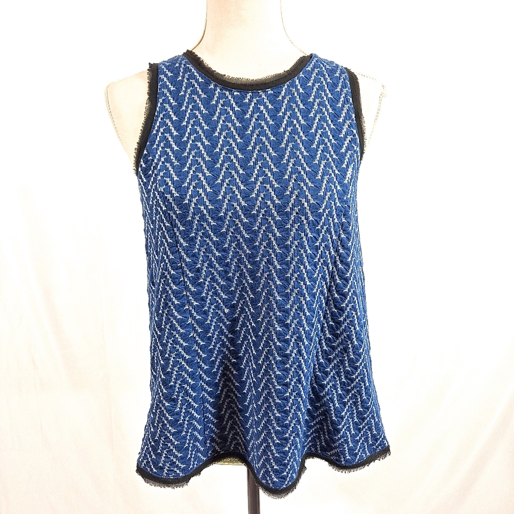 Anthropologie Postmark Blue Swing Sleeveless Top